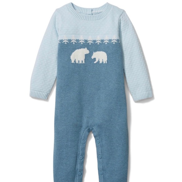 NWT Janie and Jack Baby Bear Sweater 1-Piece